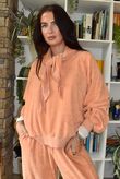 Terry B Lantern Sleeve Sweatshirt Just Peachy
